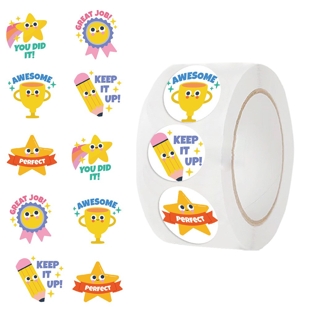 Pet Supplies Rewards - 500 adet yıldız ödül çıkartmaları rulo,