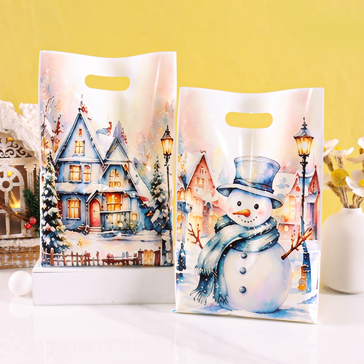 Pet Supplies Warehouse - 10/20/50 adet Merry Christmas Mavi Hediye