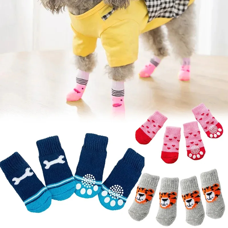 Dog Booties Paw Protector - 4 Adet Kışlık Evcil Hayvan Köpek