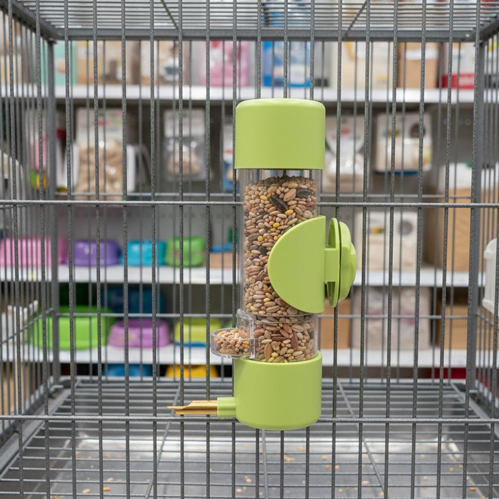 Pet Supplies Us - Tohum Ayırıcı Besleyici Sıçramaya Dayanıklı Dağınıklık