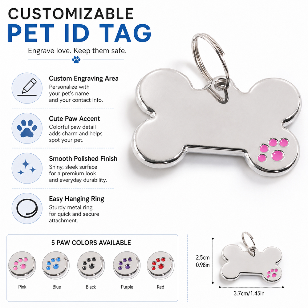 Kişiye Özel İsimli Kemik Şekli - Pet Supplies Us incelemesi ve fiyatı