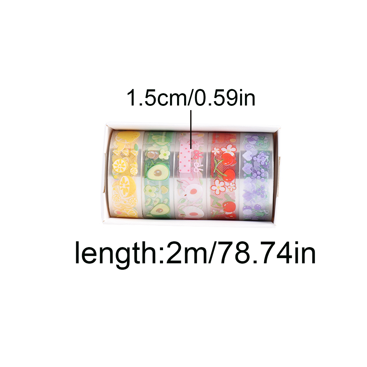 5 Rulo Şeffaf PET Washi Bant S - Pet Supplies Us incelemesi ve fiyatı