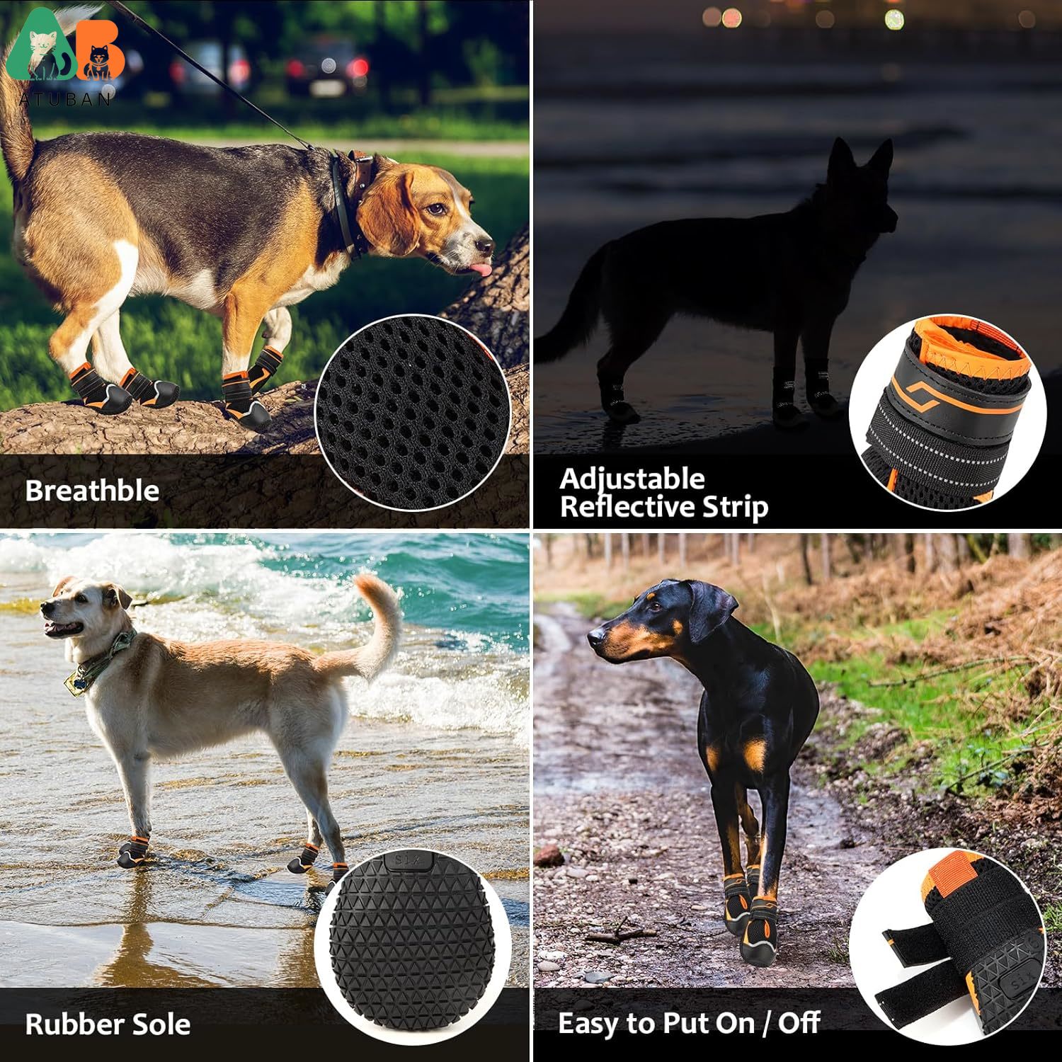 ATUBAN Köpekler için Köpek Aya - Dog Booties Paw Protector incelemesi ve fiyatı